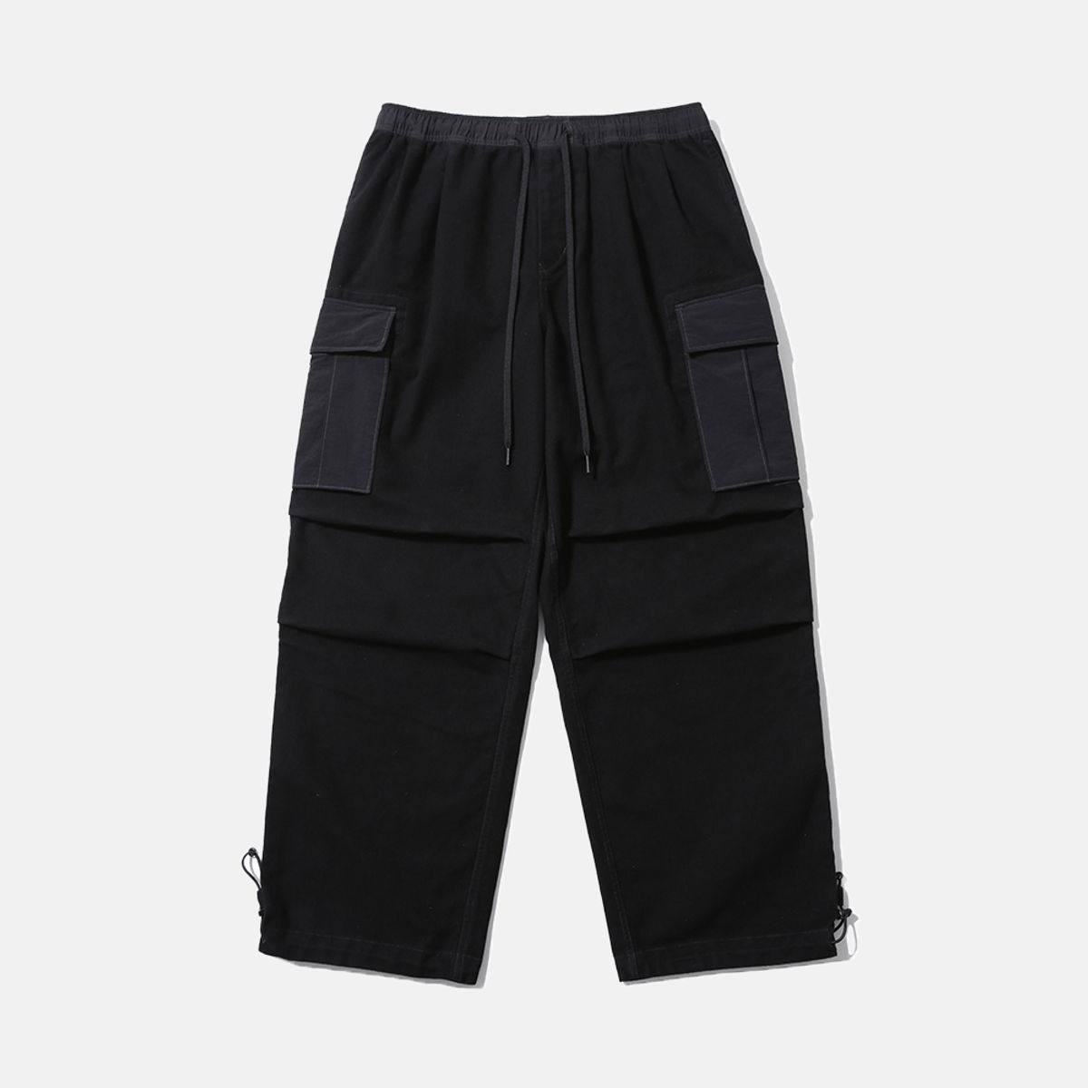모이프(MOIF) [AW25] OVER MIL 6P BRUSHED PANTS / BLACK