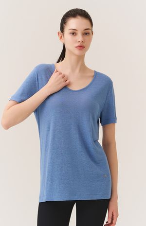 [25FW] V넥 린넨 반팔티 HTWTS5K81T