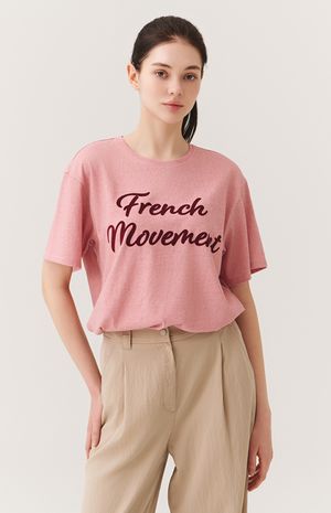 [25FW] 피그먼트 벨벳프린트 반팔티 HTWTS5K01T