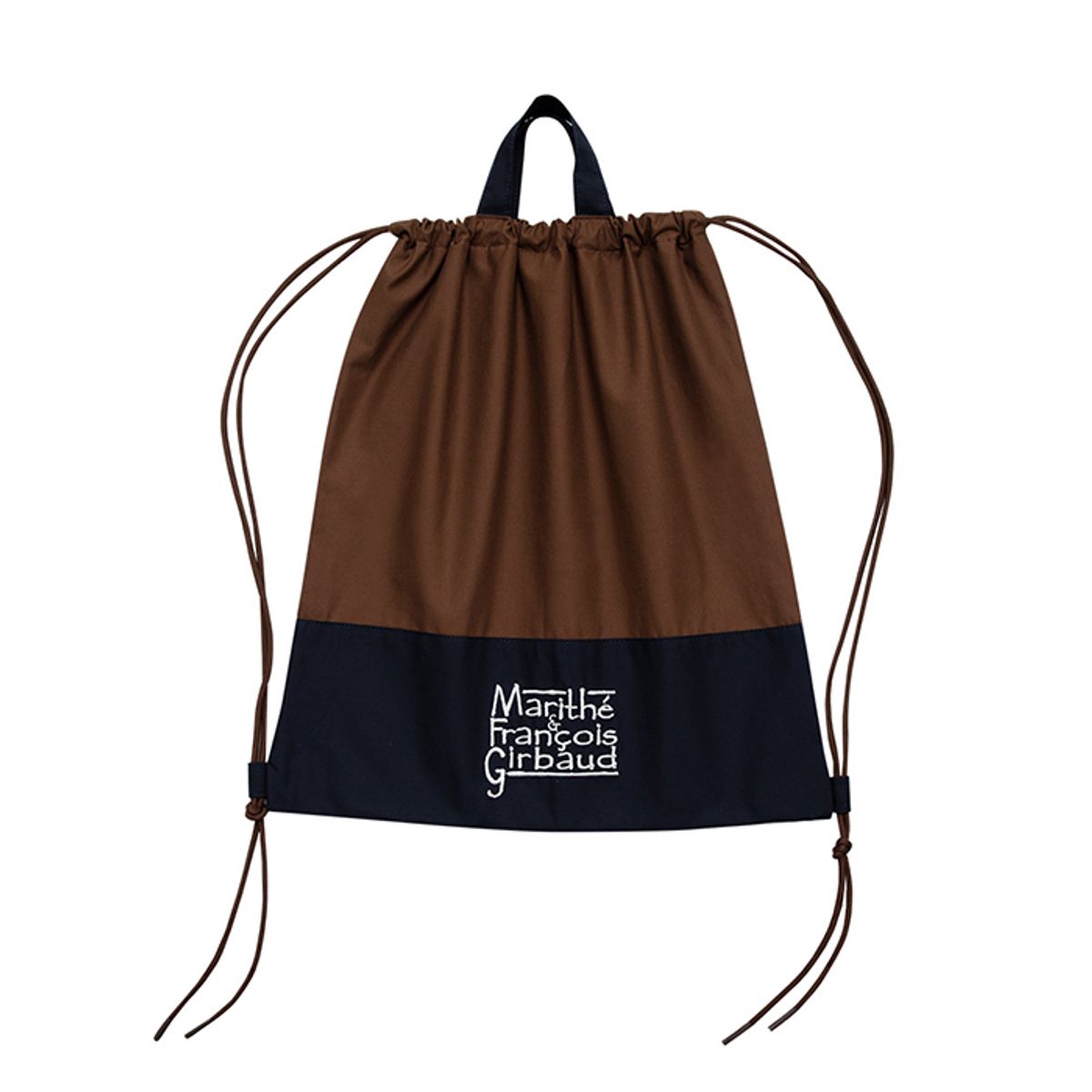 예루살렘 샌들(JERUSALEM SANDALS) [Jerusalem Sandals X MFG] LOGO GYM SACK X MFG-BROWN (로고 짐)