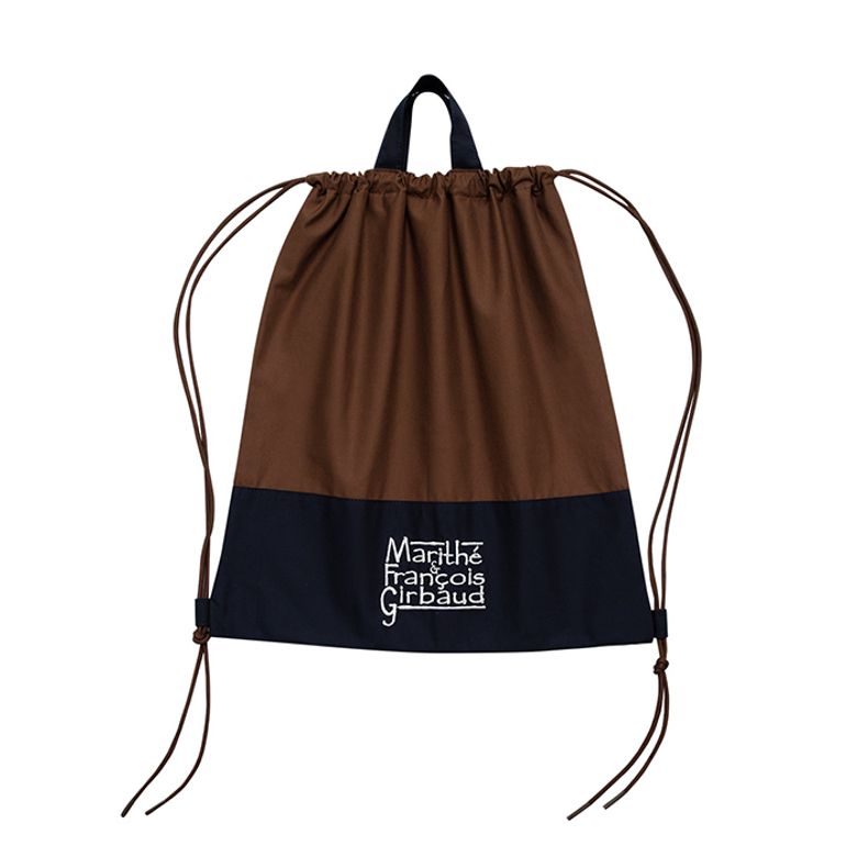 [Jerusalem Sandals X MFG] LOGO GYM SACK X MFG-BROWN (로고 짐)