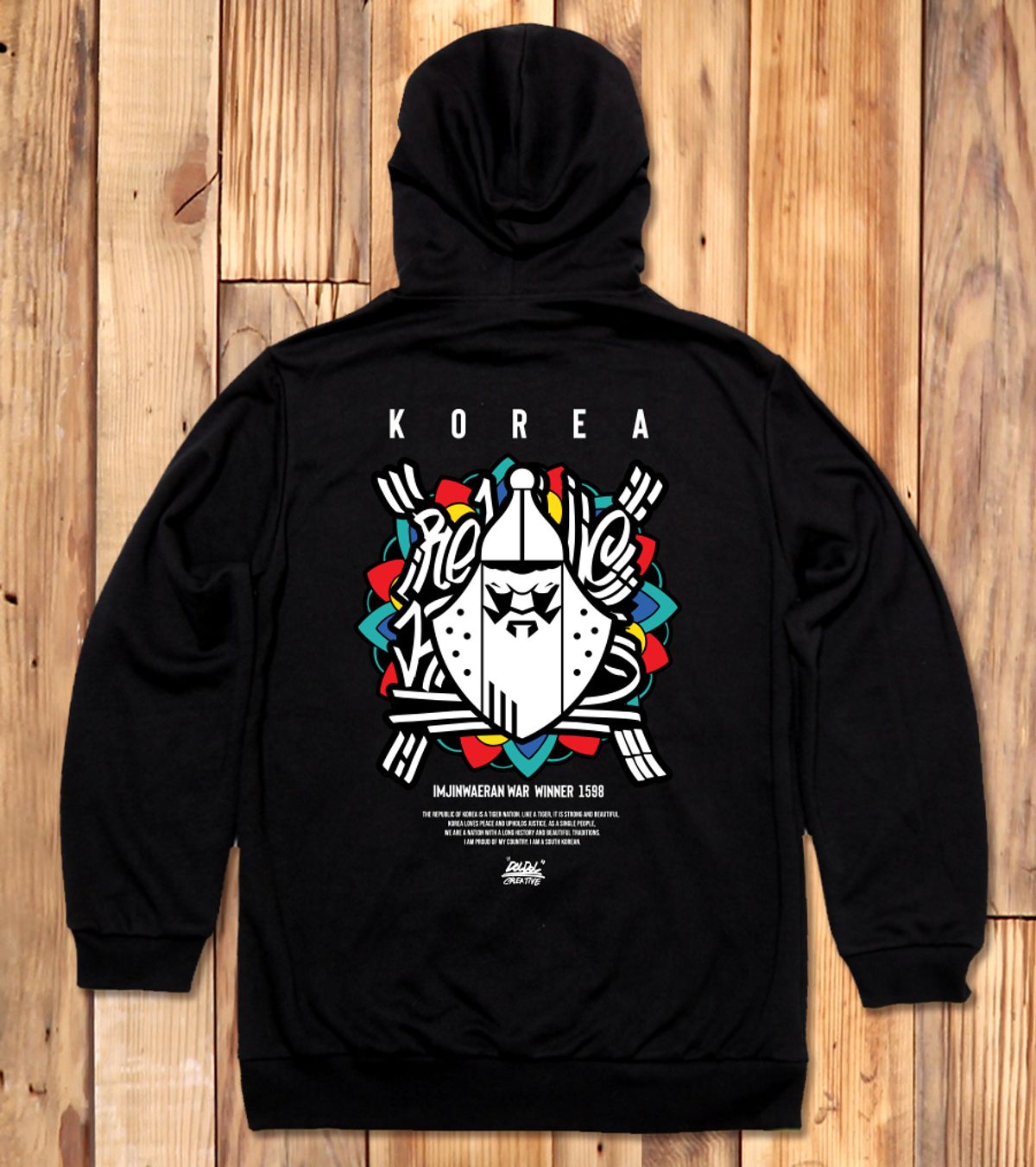 돌돌(DOLDOL) DMK_HOODY_164 그래피티 아티스트 데빌몽키 호랑이 대한민국 이순신 후드티 후디