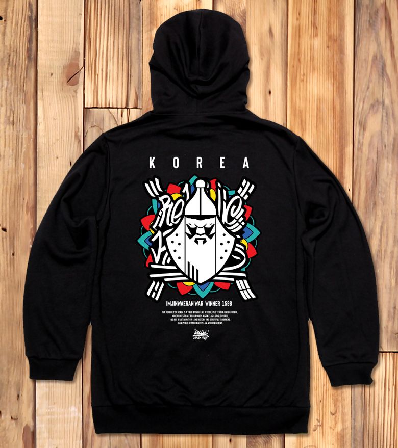 DMK_HOODY_164 그래피티 아티스트 데빌몽키 호랑이 대한민국 이순신 후드티 후디