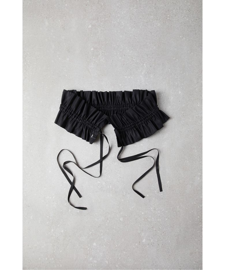Fev_Ruffle Belt(black)_DFAOA25504BLK