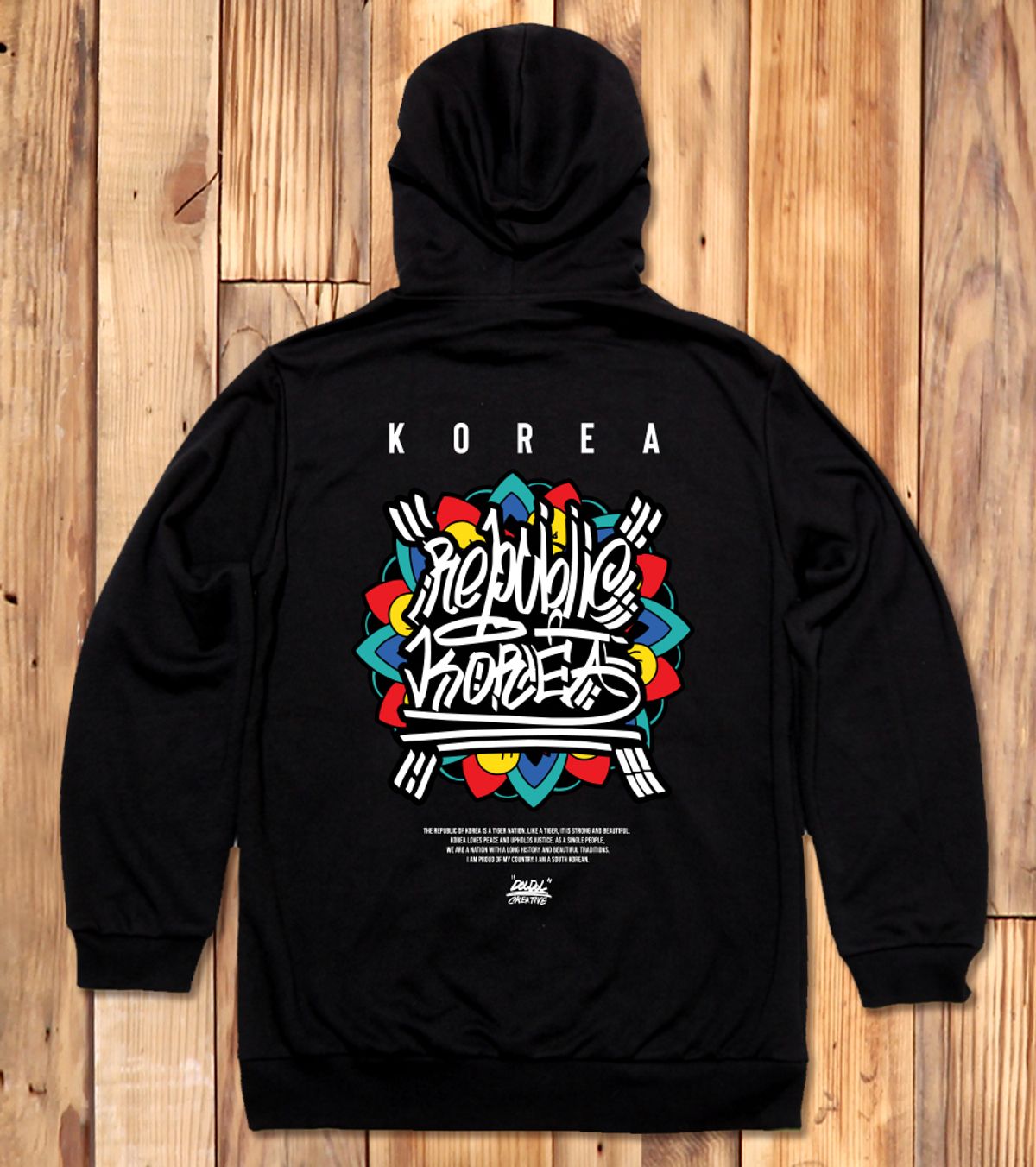 돌돌(DOLDOL) DMK_HOODY_165 그래피티 아티스트 데빌몽키 호랑이 대한민국 후드티 후디