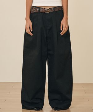 코튼 플레어팬츠 (블랙)