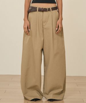 코튼 플레어팬츠 (베이지)