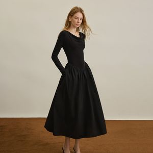 YY_French elegant waist dress