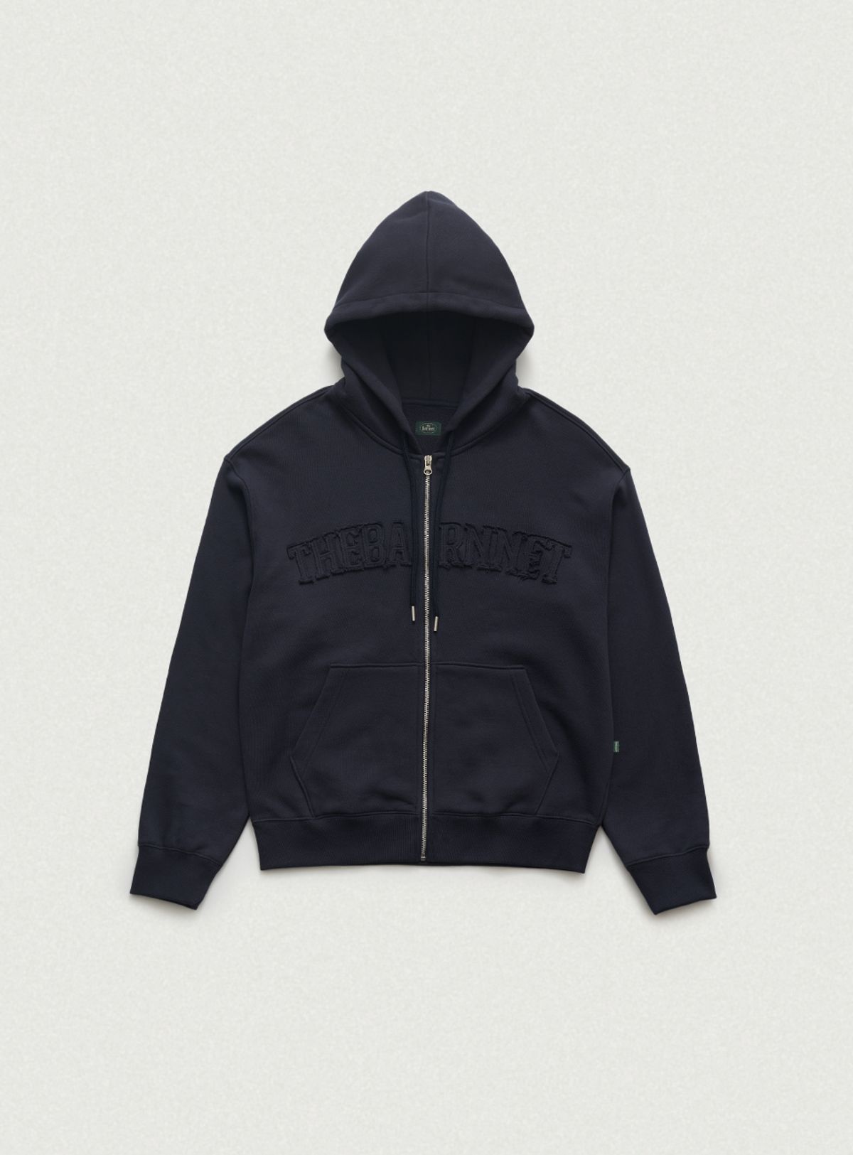 더바넷(THEBARNNET) Oversized Forde Sweat Zip-Up Hoodie Jacket_Navy