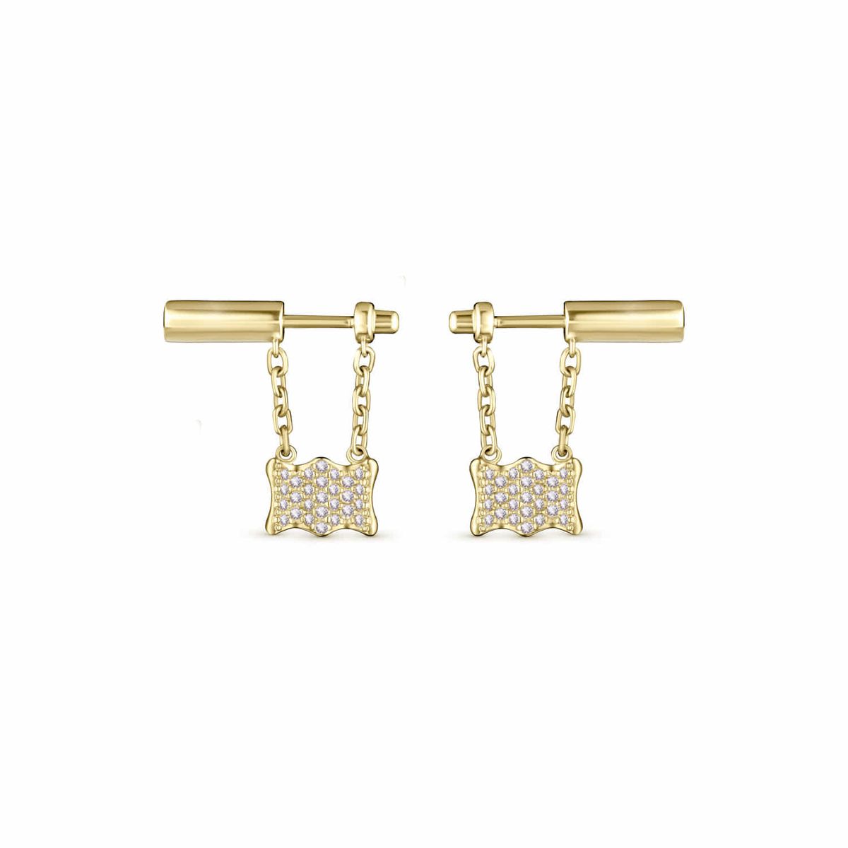 트렌카디즘(TRENCADISM) 다니엘 귀걸이 14K 골드 이어링 DANIELLE_Earring_DNE08HGPVP