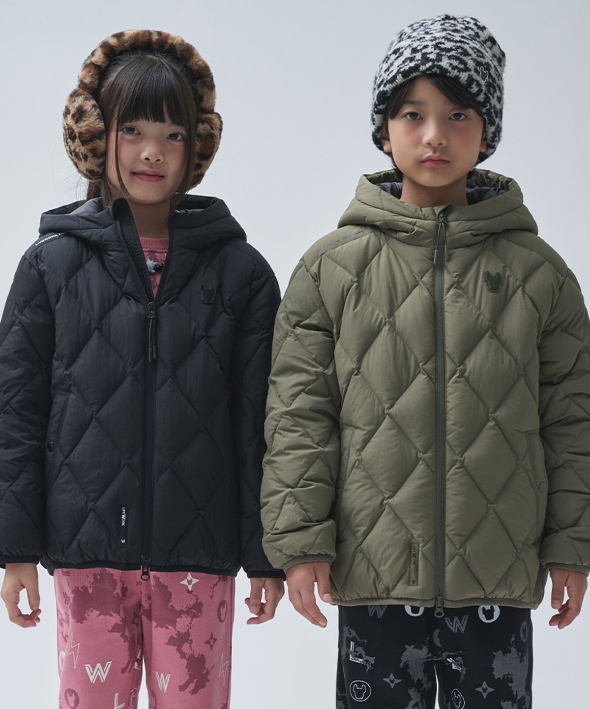 라이프워크 키즈(LIFEWORK KIDS) 키즈) 라독 와펜 퀼팅 후드 다운 점퍼