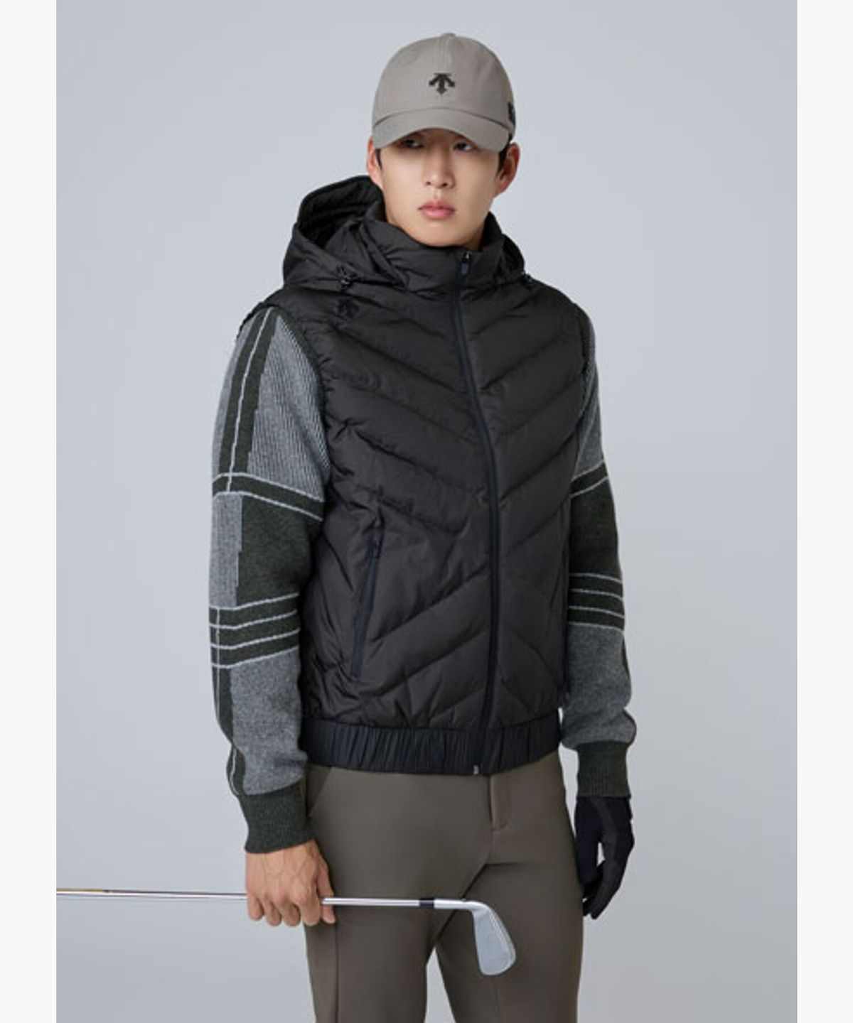 데상트 골프(DESCENTE GOLF) 남성 하이브리드 다운 점퍼  DQ42MFKOO6