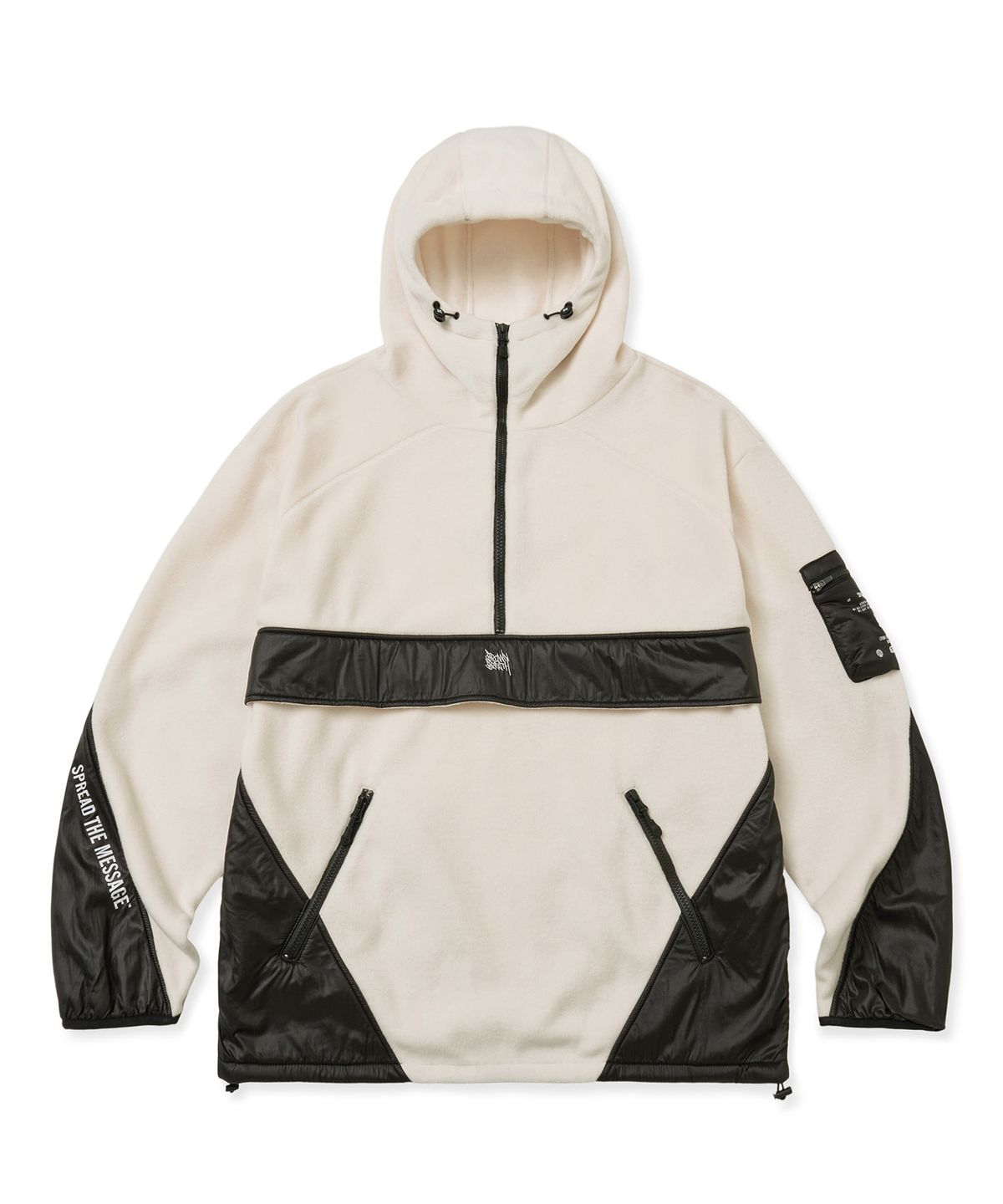 브라운브레스(BROWNBREATH) FLEECE BALACLAVA ANORAK - IVORY