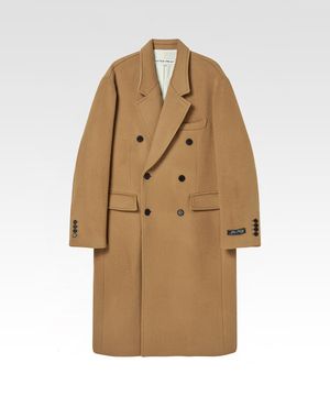 블레스 노치드 더블 코트 베이지