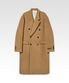 블레스 노치드 더블 코트 베이지