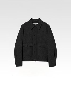 클래식 A-2 울 블루종 차콜