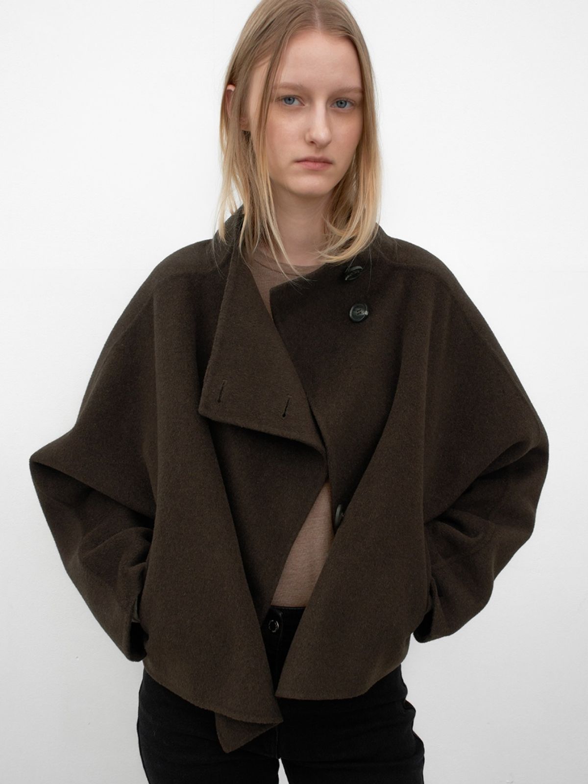 아틀리에 나인(ATELIER NAIN) CATHY WOOL HANDMADE SHORT COAT(CT-1463)