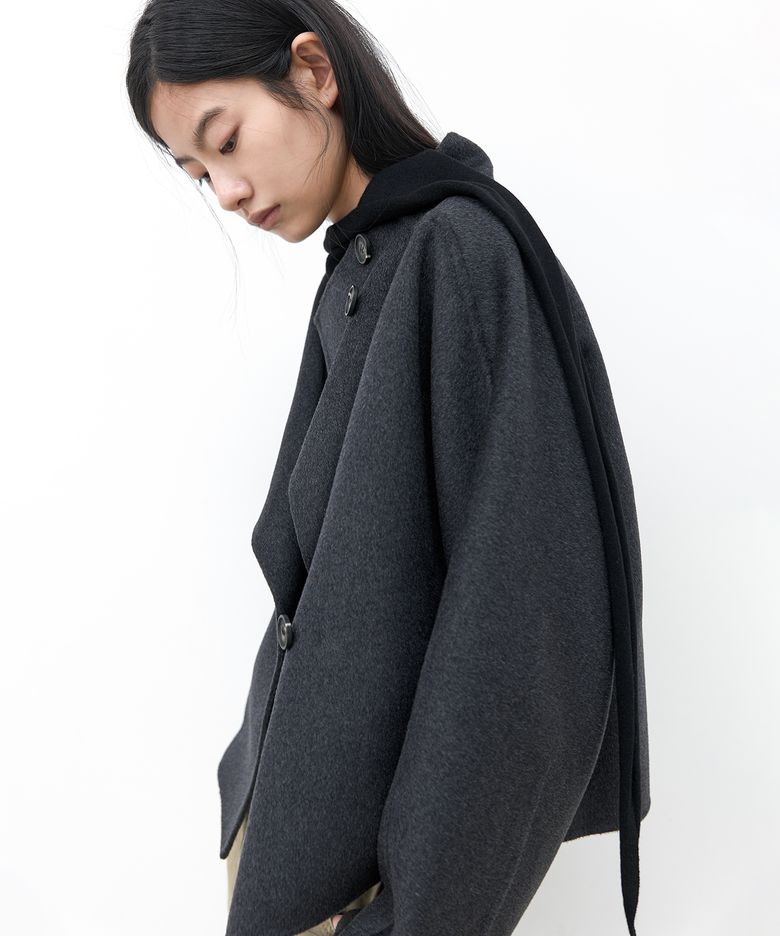 CATHY WOOL HANDMADE SHORT COAT(CT-1463)