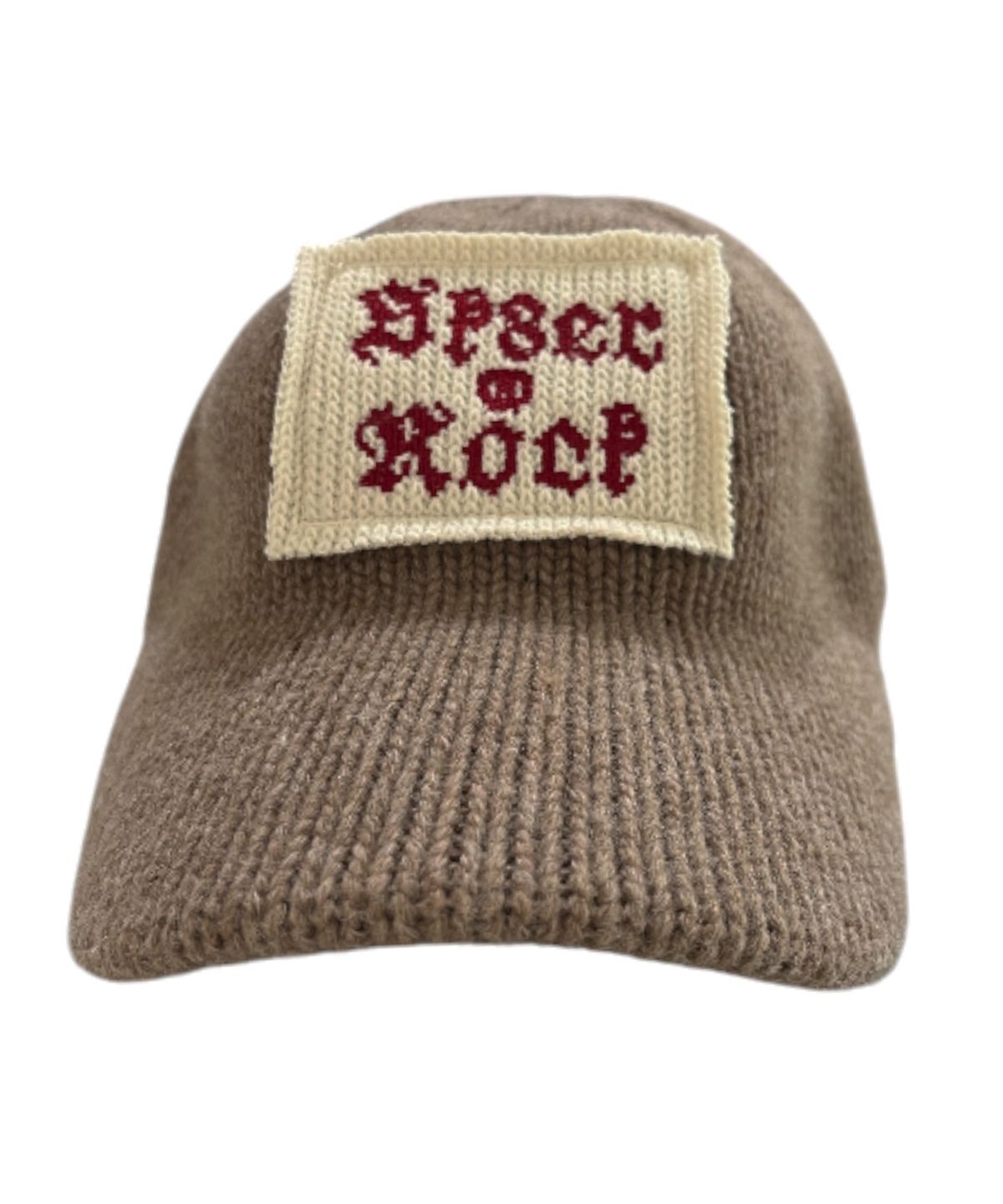 스케이터락(SK8ER ROCK) Patchwork Knit Ball Cap ((beige))