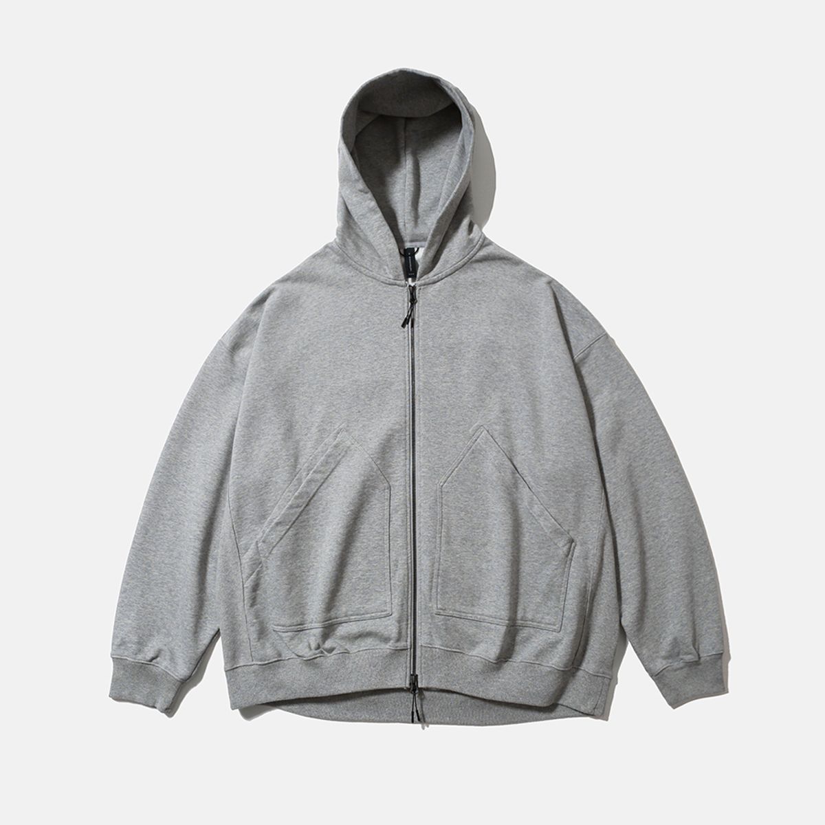 모이프(MOIF) [AW25] BAGGY ZIP HOODED SWEAT / HEATHER GRAY