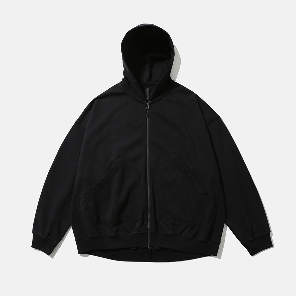 모이프(MOIF) [AW25] BAGGY ZIP HOODED SWEAT / BLACK
