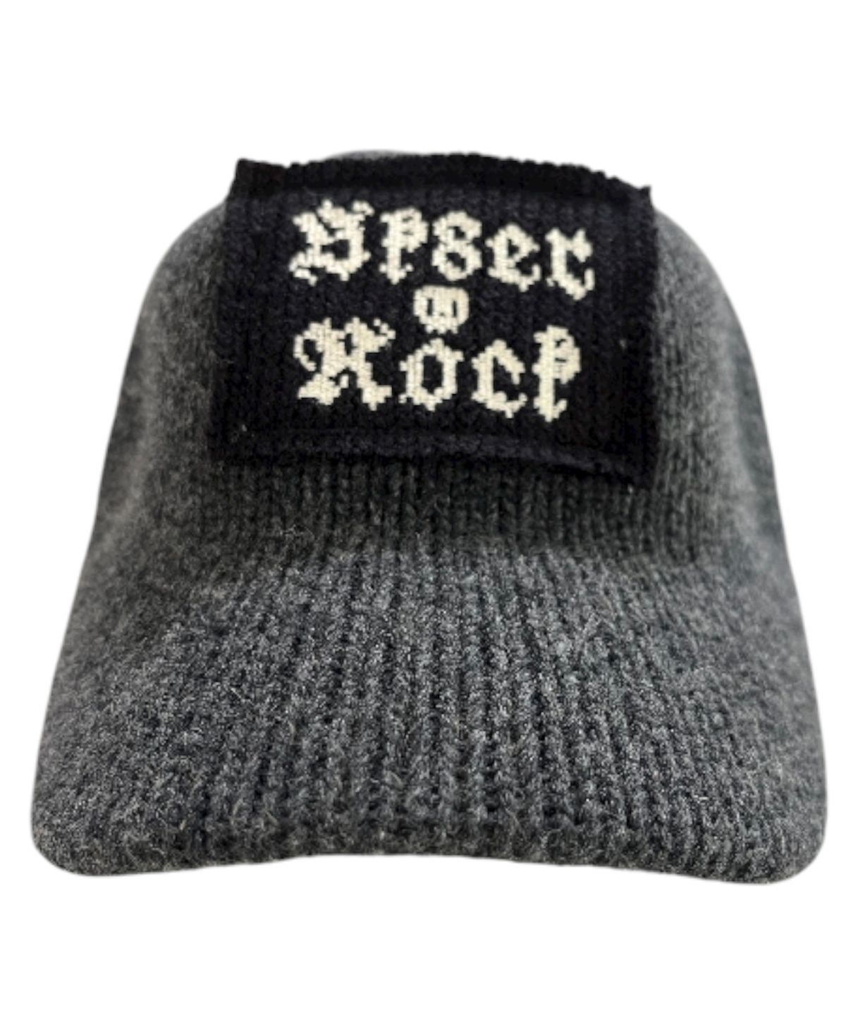스케이터락(SK8ER ROCK) Patchwork Knit Ball Cap ((charcoal))