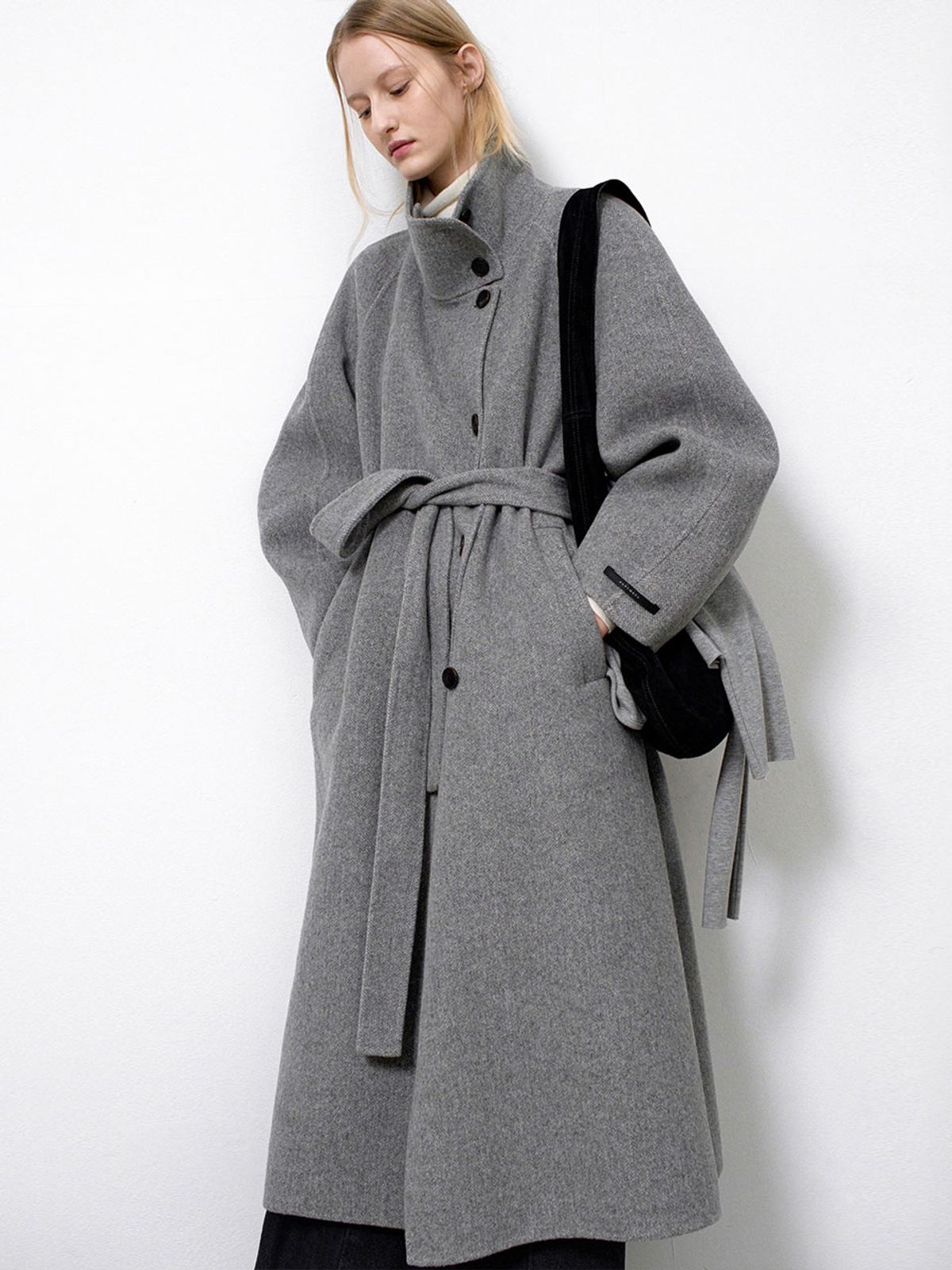 아틀리에 나인(ATELIER NAIN) HIGH NECK VOLUME HANDMADE COAT S(CT-1462)