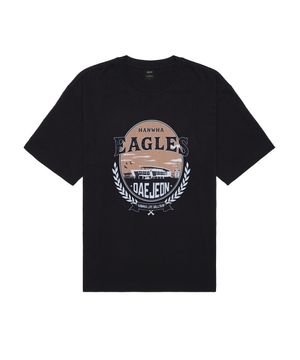 무신사 x KBO 볼파크 Ver.2 반소매 티셔츠 블랙 [대전 한화 이글스]