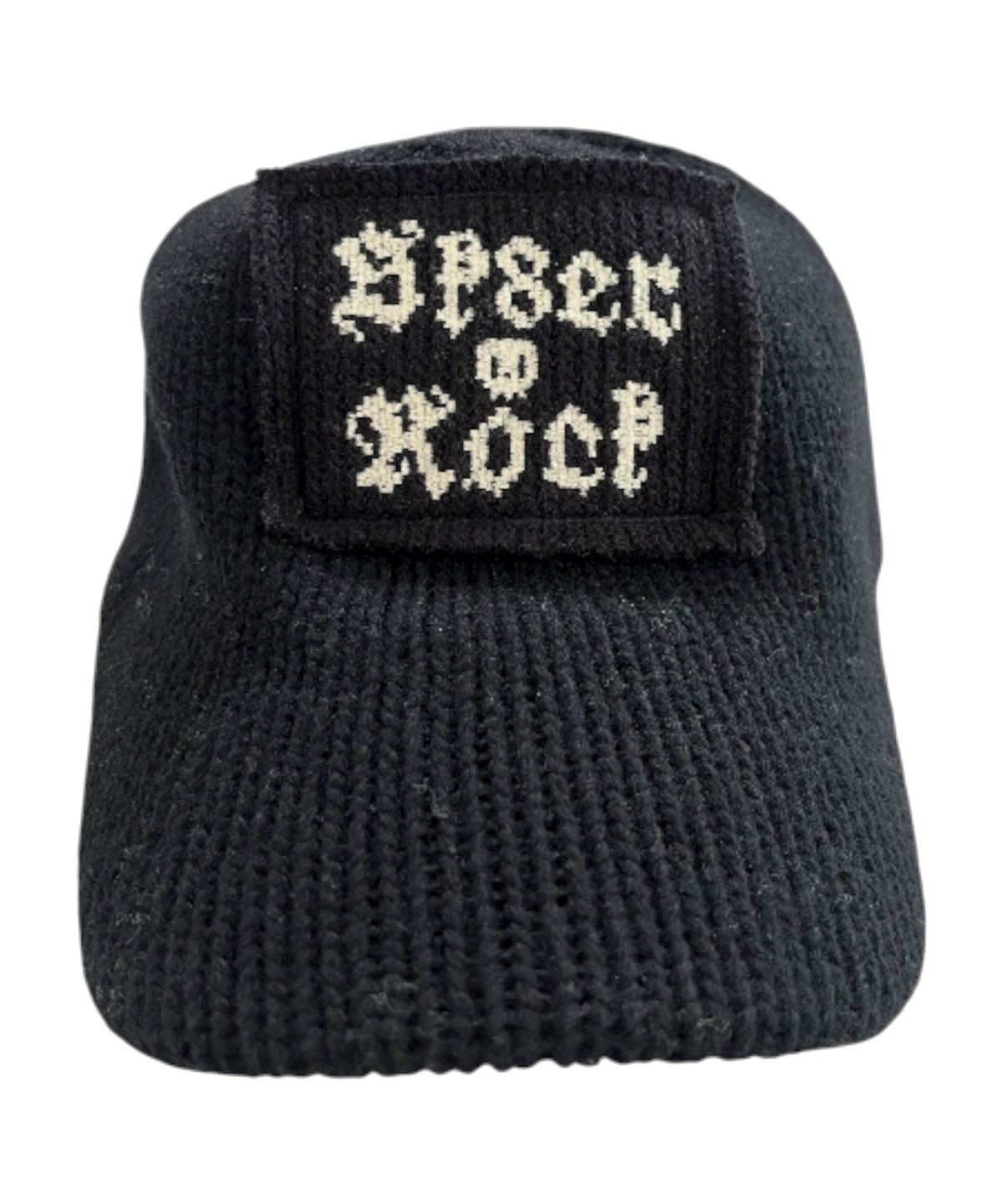 스케이터락(SK8ER ROCK) Patchwork Knit Ball Cap ((black))