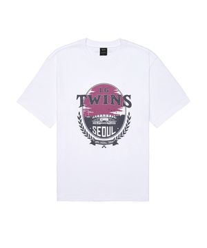 무신사 x KBO 볼파크 Ver.2 반소매 티셔츠 화이트 [서울 LG 트윈스]