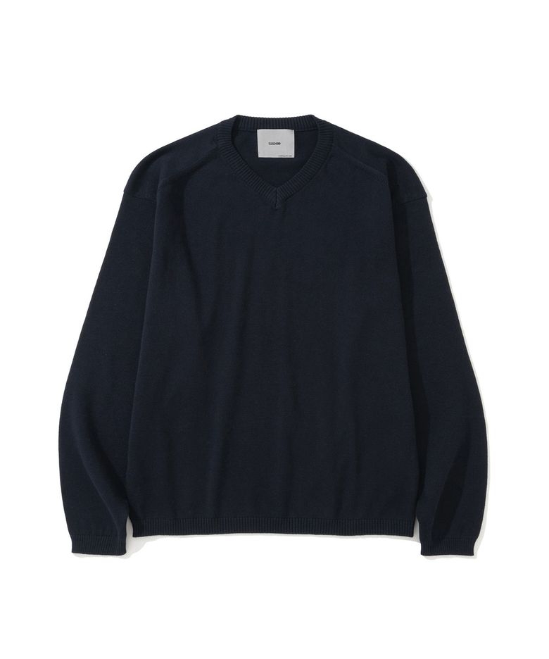 EVERYWHERE FRONT CT LINE V NECK KNIT #3