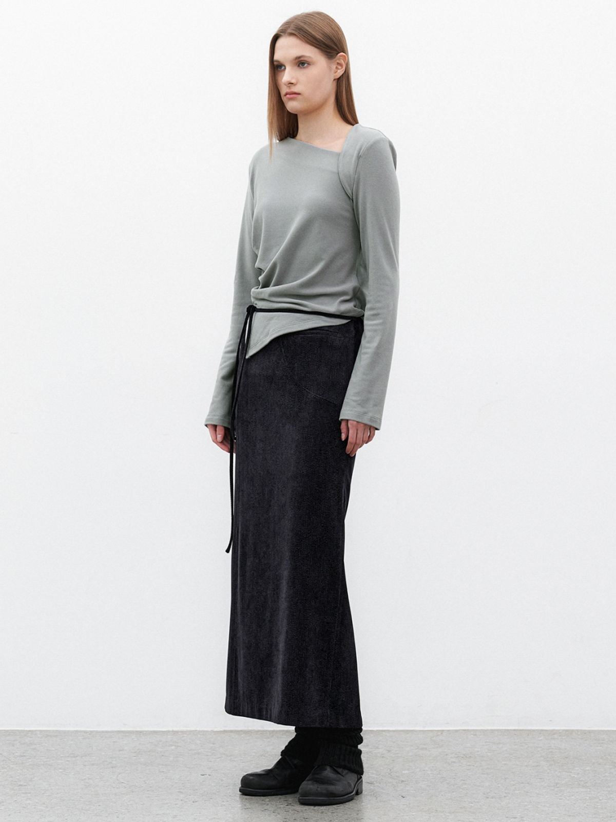 아틀리에 나인(ATELIER NAIN) 코듀로이 스트링 맥시 스커트 S(SK-5064)