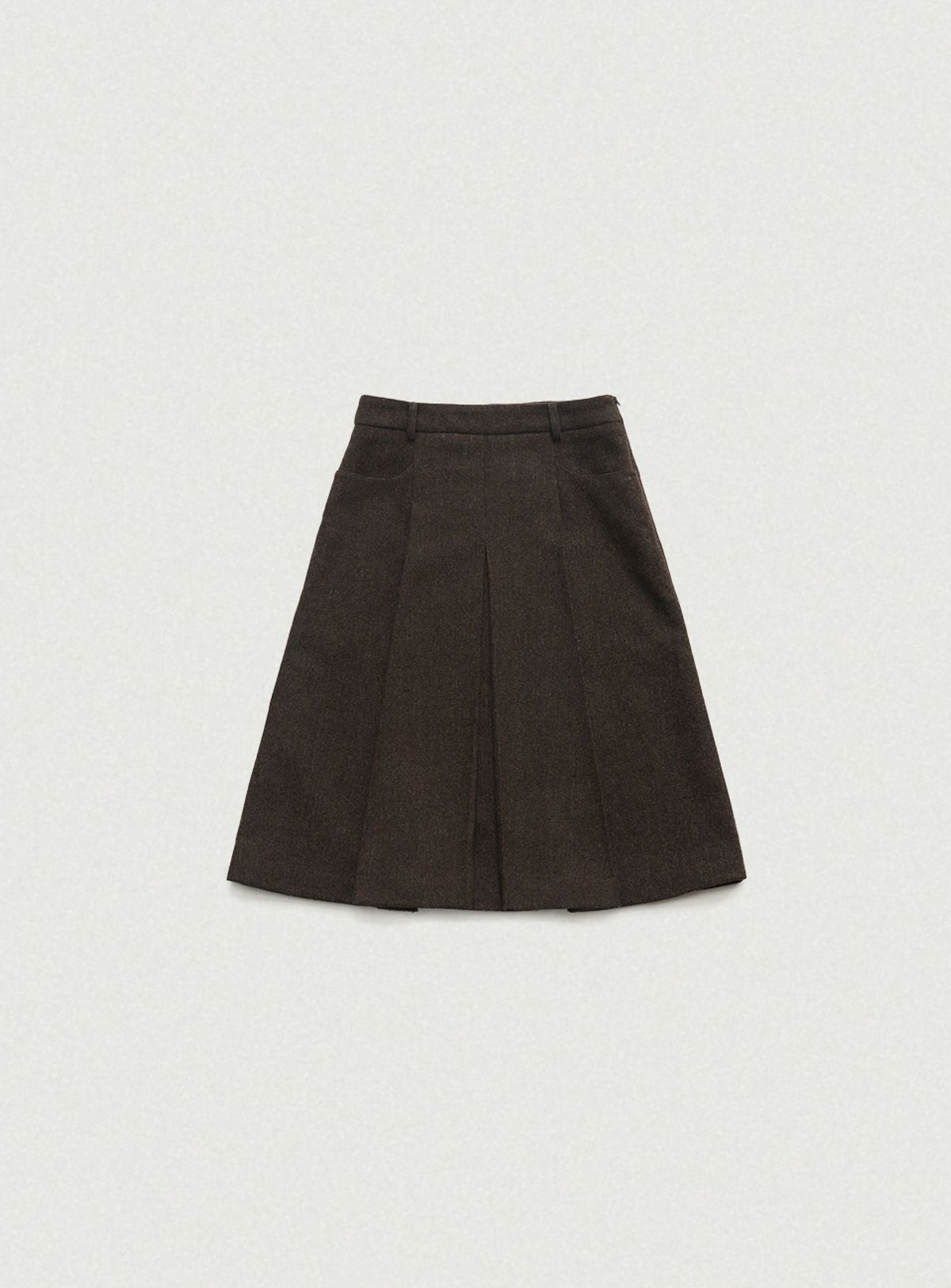 더바넷(THEBARNNET) Flint Wool Pleats Skirt