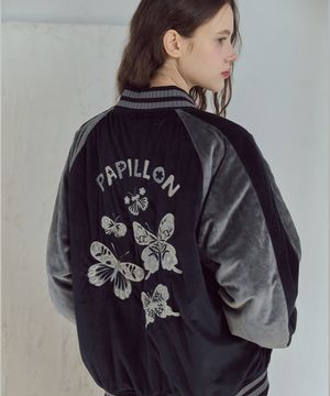 PAPILLON 수베니어 자켓 블랙