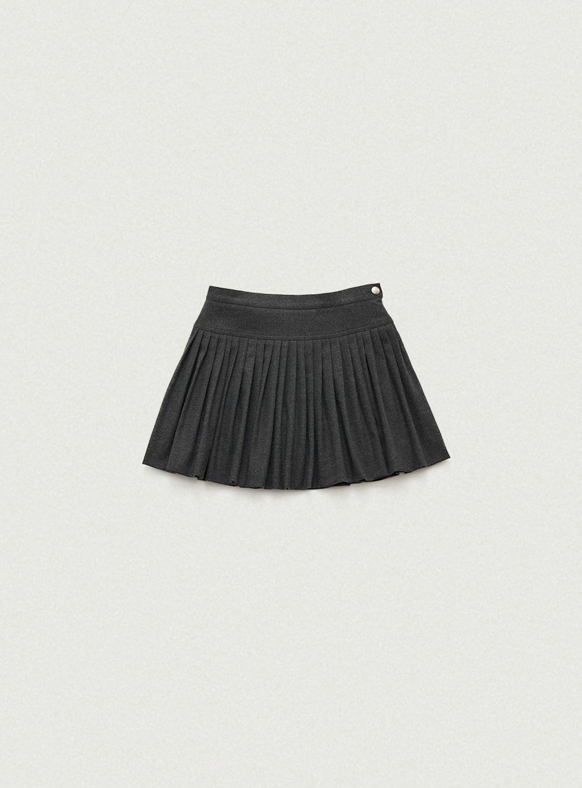 더바넷(THEBARNNET) Karelian Pleats Mini Skirt_Charcoal