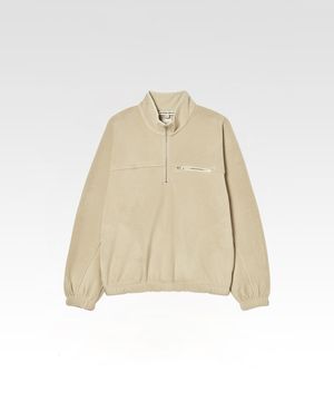 트레일 하프 집업 플리스 라이트 베이지