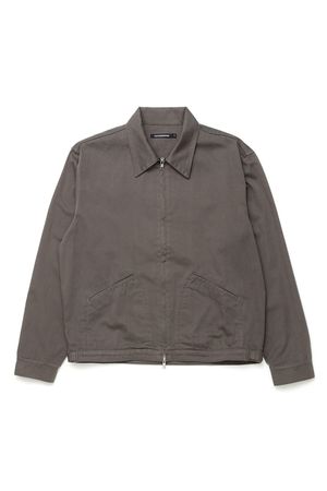 Plain Blouson Mud Brown