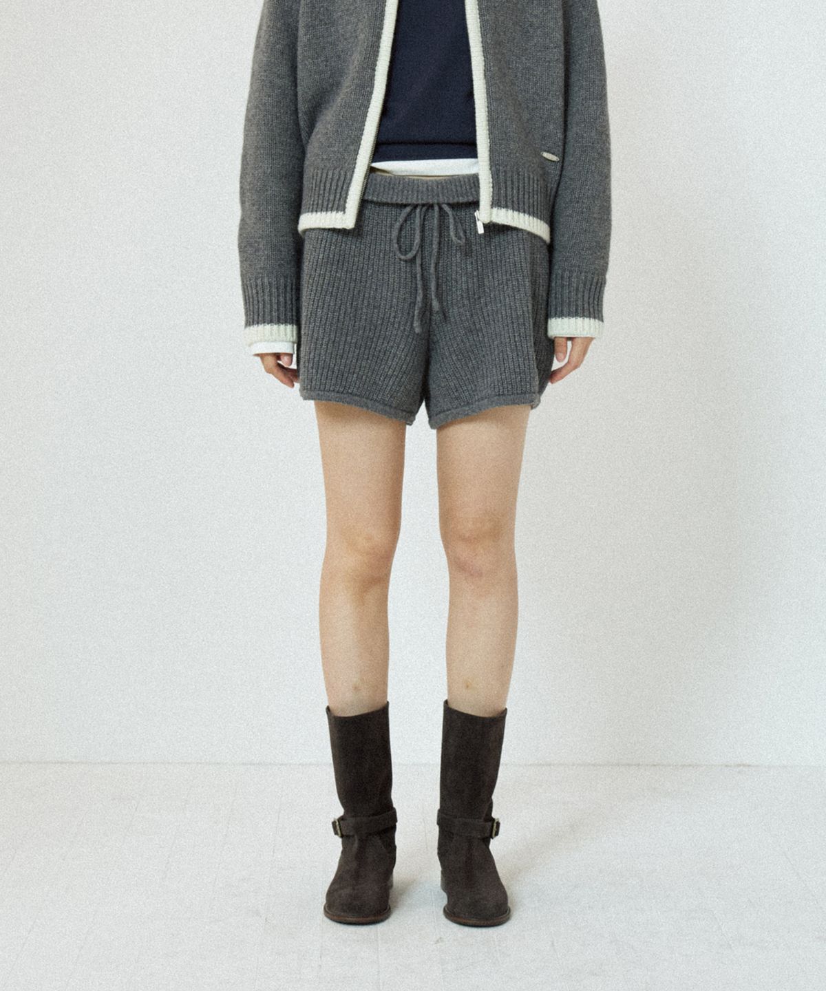 호와스(HOWUS) CLE KNIT SHORTS (GRAY)
