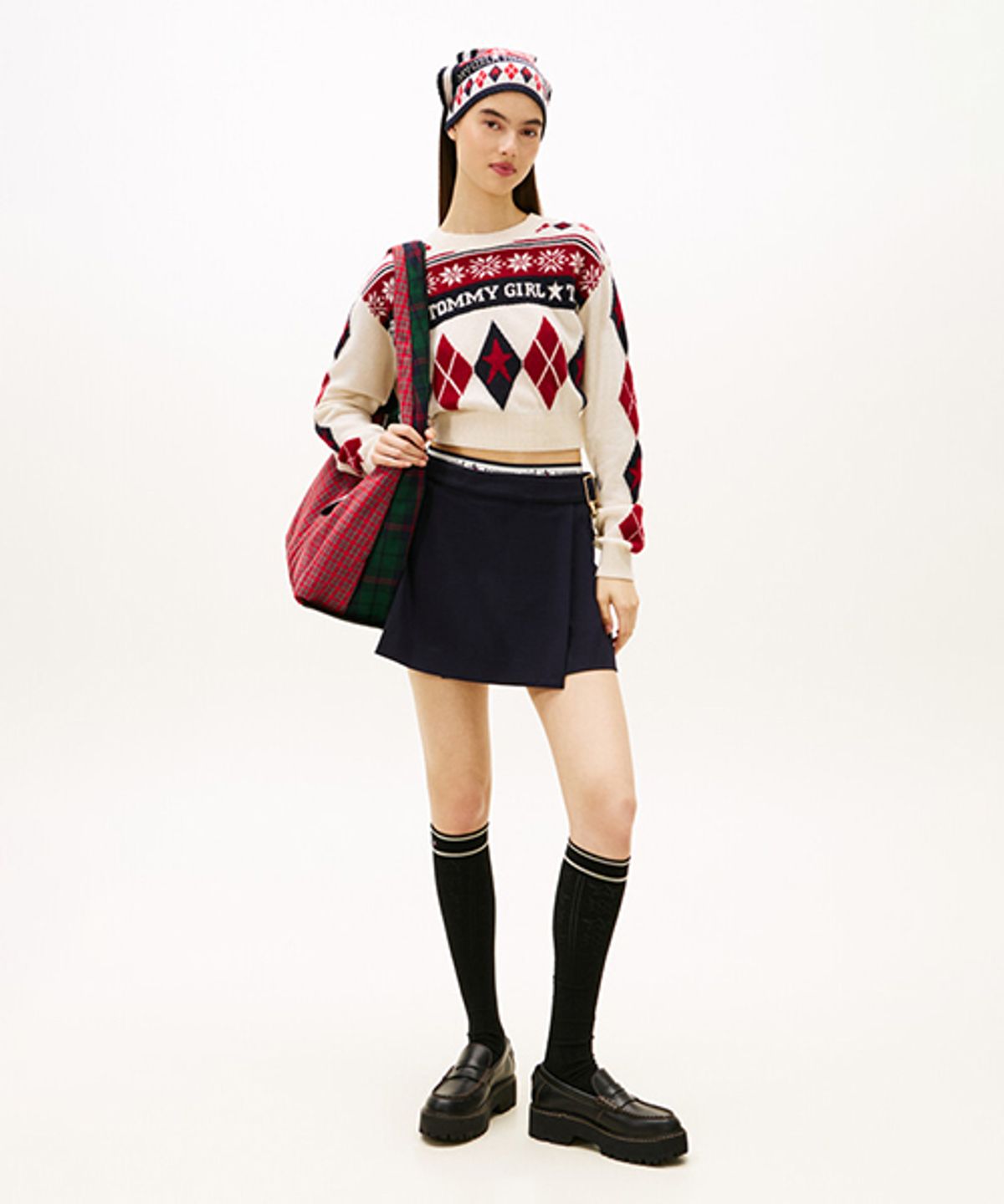 타미진스(TOMMY JEANS) 테일러드 미니 스커트 (T32G0WSC76TWT1DW5)