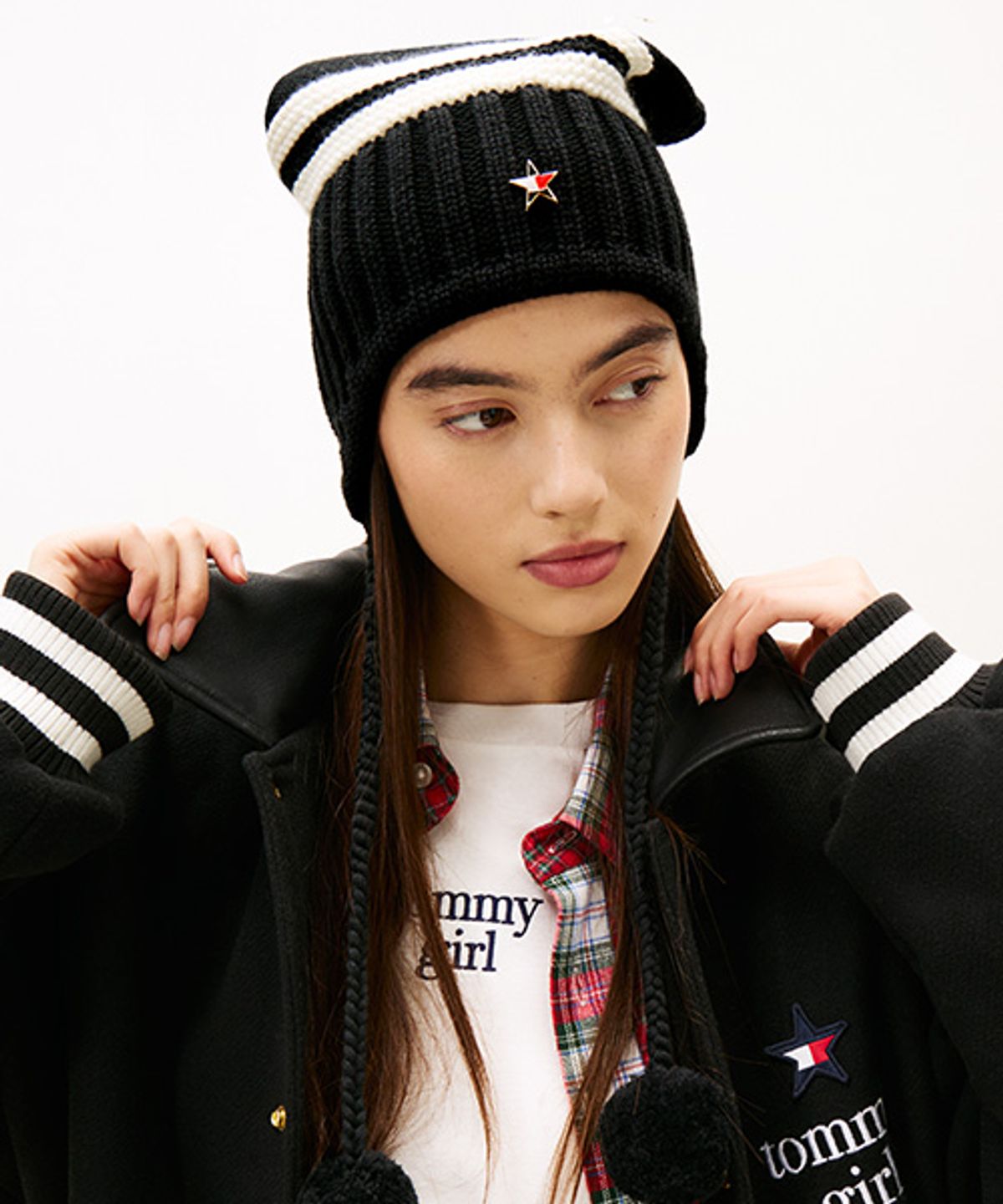 타미진스(TOMMY JEANS) 청키 버블 비니 (T32G0AHT84TWT1BDS)