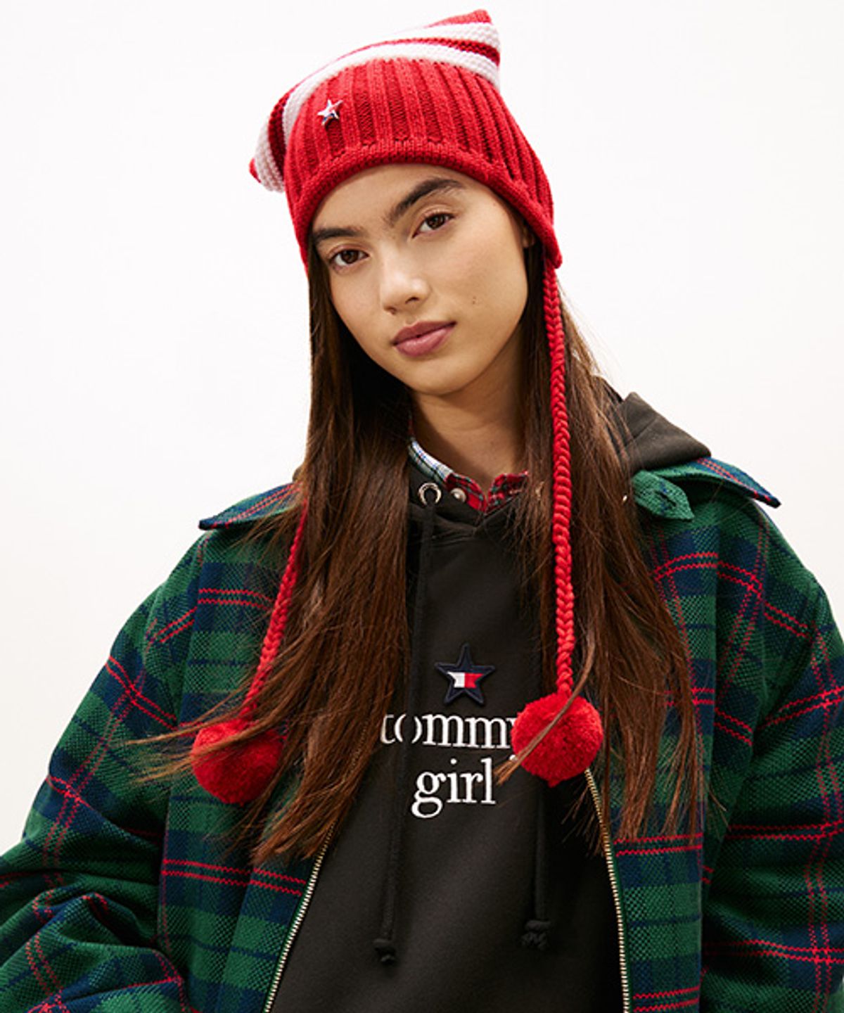 타미진스(TOMMY JEANS) 청키 버블 비니 (T32G0AHT84TWT1XLG)