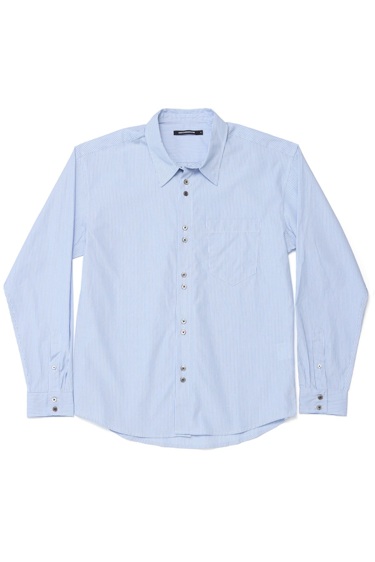 해칭룸(HATCHINGROOM) Rana Shirt Stripe Blue