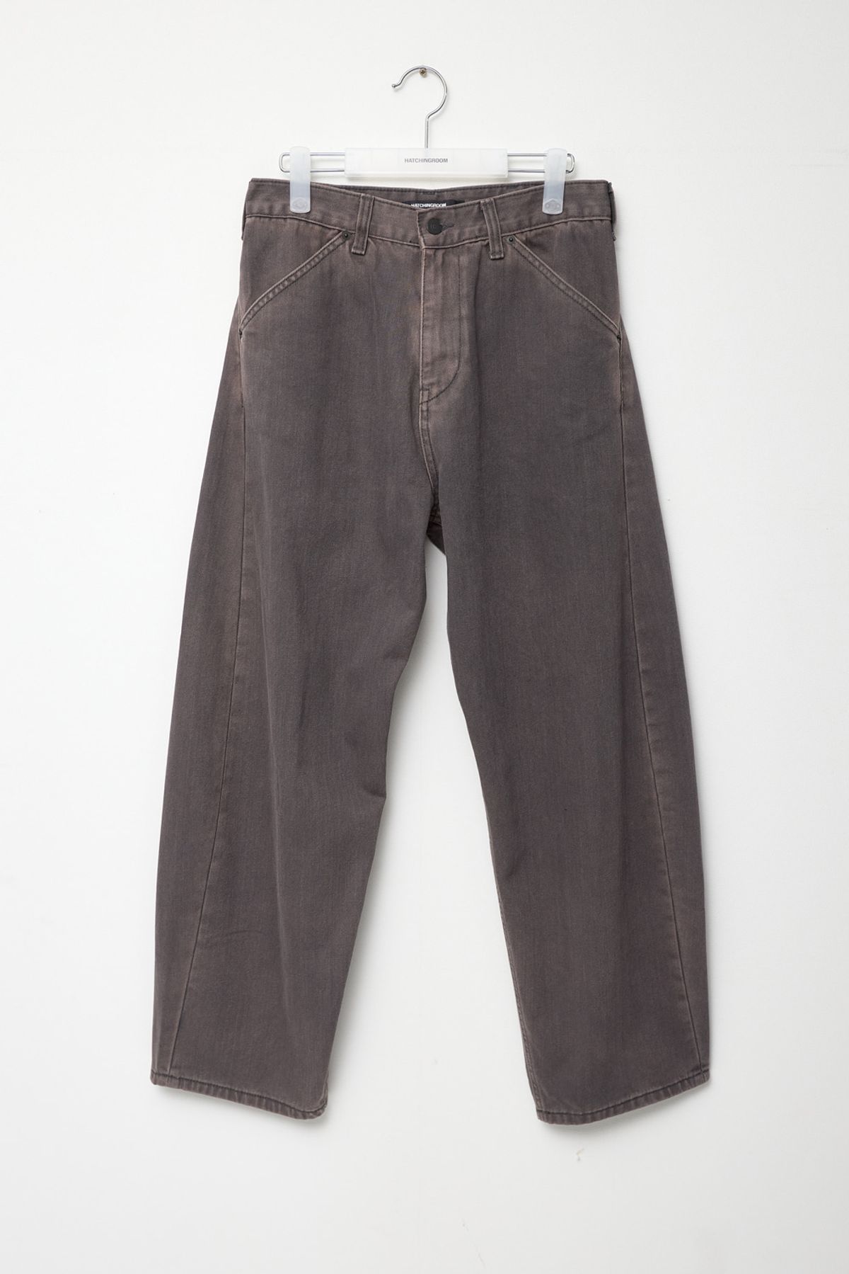 해칭룸(HATCHINGROOM) Curve Jeans Washed Charcoal