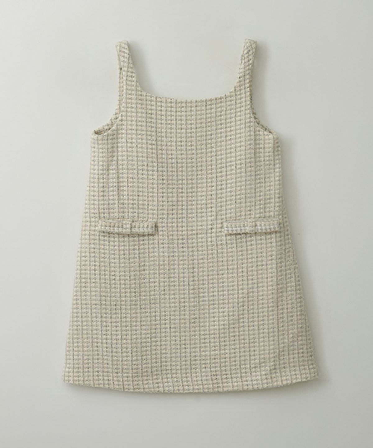 샵아라(SHOP,ARA) Boat Ribbon Point Tweed mini Dress_Ivory