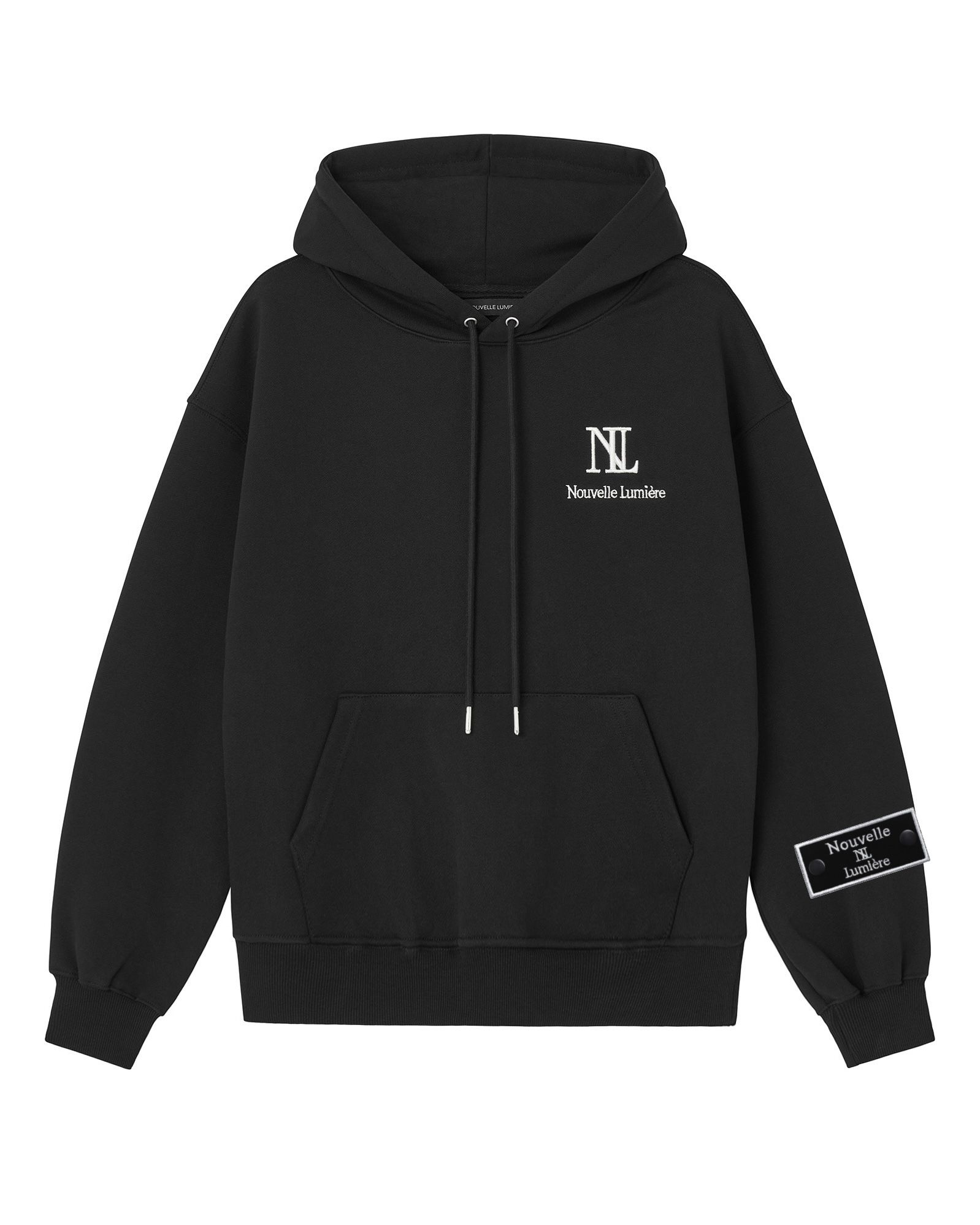 MUSINSA公式 | NOUVELLE LUMIERE シグネチャーフードパーカー ブラック