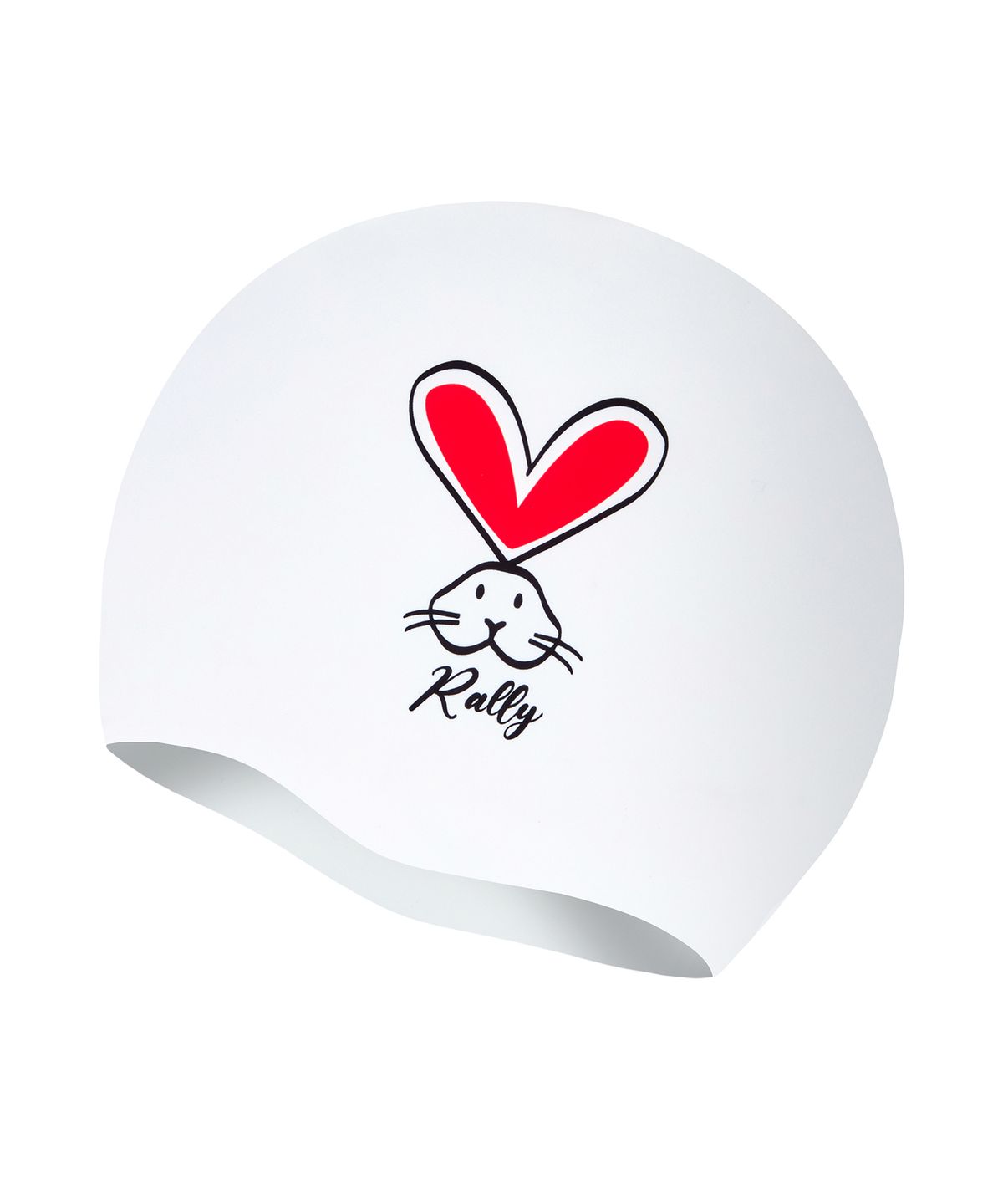 랠리스포츠(RALLY) [QRUC304 RED] 하트래빗 실리콘 수모 레드