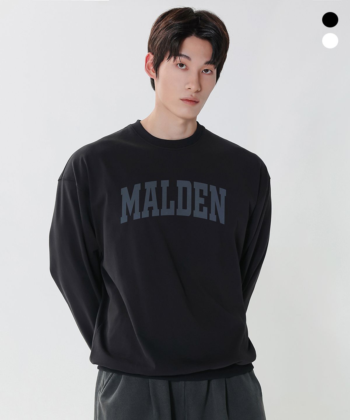 몰든(MALDEN) 헤비 코튼 아치 오버핏 맨투맨
