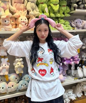 ANC MYMELODY LAYERED T-SHIRT_WHITE