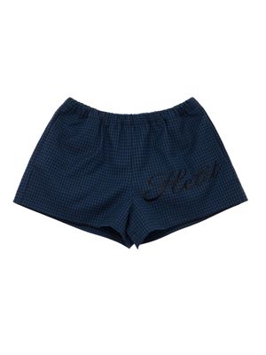 올데이 미니 팬츠 (블루체크)