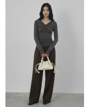 Mini Dumpling Bag - White